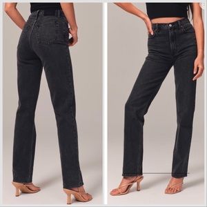 ABERCROMBIE & FITCH Curve Love 90s Straight Ultra High Rise Jeans